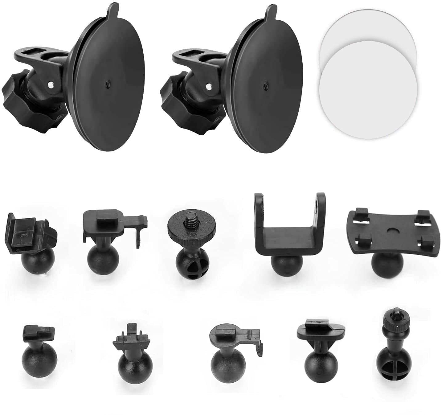 Dash Cam Suction Cup Mount Compatible with Crosstour APEMAN YI 2.7″ Z-Edge Z3…