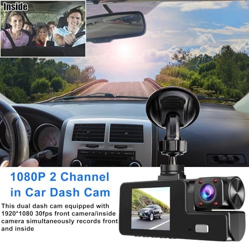 WiFi 1080P Dual Dash Camera for Car Front and WiFi Dual Dash Cam Without Card