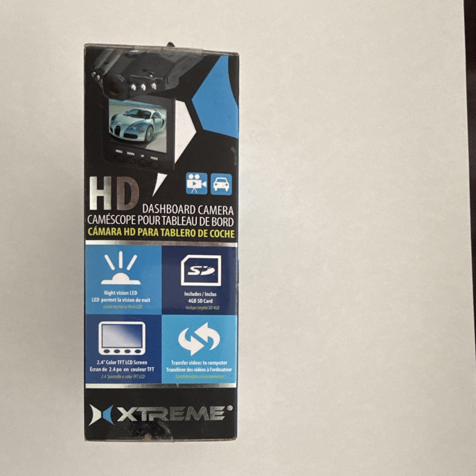 Extreme HD Dashboard Camera Record Sounds- 2.4″ Color LED Screen NIB Dash Cam