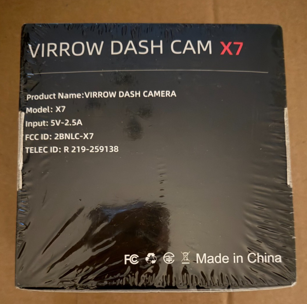 VIRROW X7 – 3 Channel Dash Cam: 4K+1080P+1080P-Dash Cam Front / Rear Inside 64GB