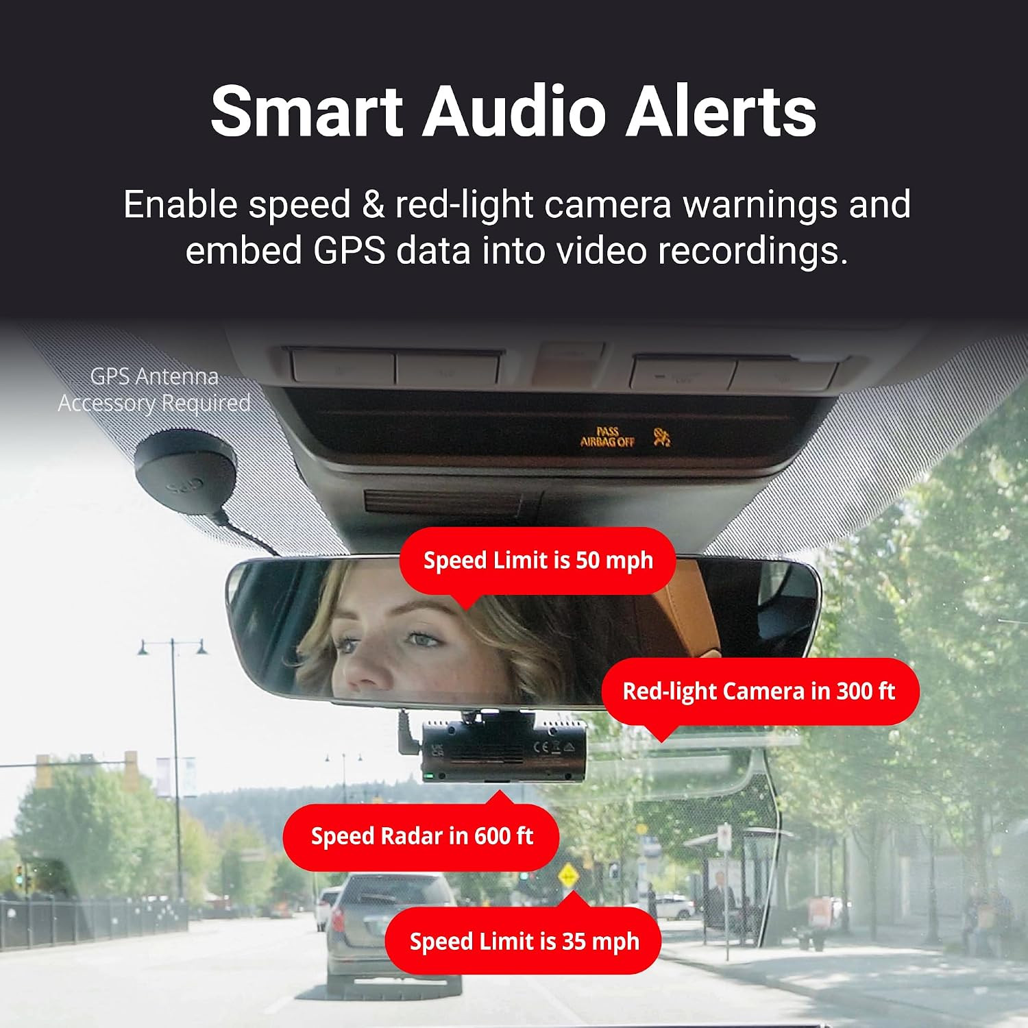 Dash Cam, F70 PRO – 1080P FHD, Wi‑Fi, Smart Parking Mode with Super Night Vision