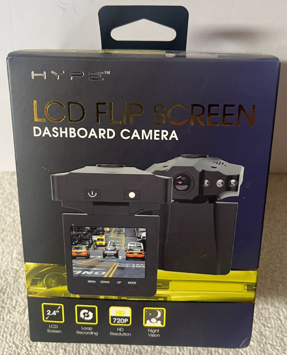NEW HYPE Lcd Flip Screen DASHBOARD CAMERA 2.4″ Screen 270 degree Swivel, 4x Zoom