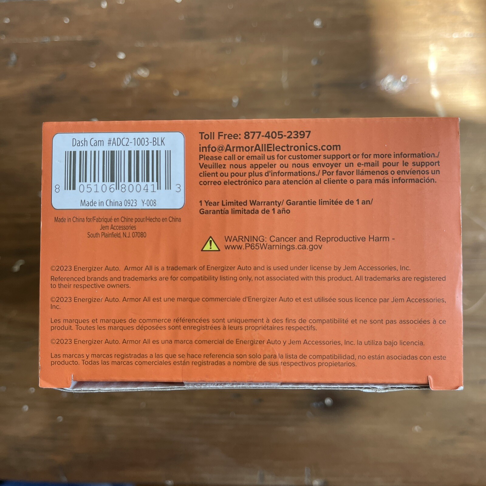 ArmorAll HD Dashboard Recording Camera. New In Sealed Box. 360 Swivel, Color.
