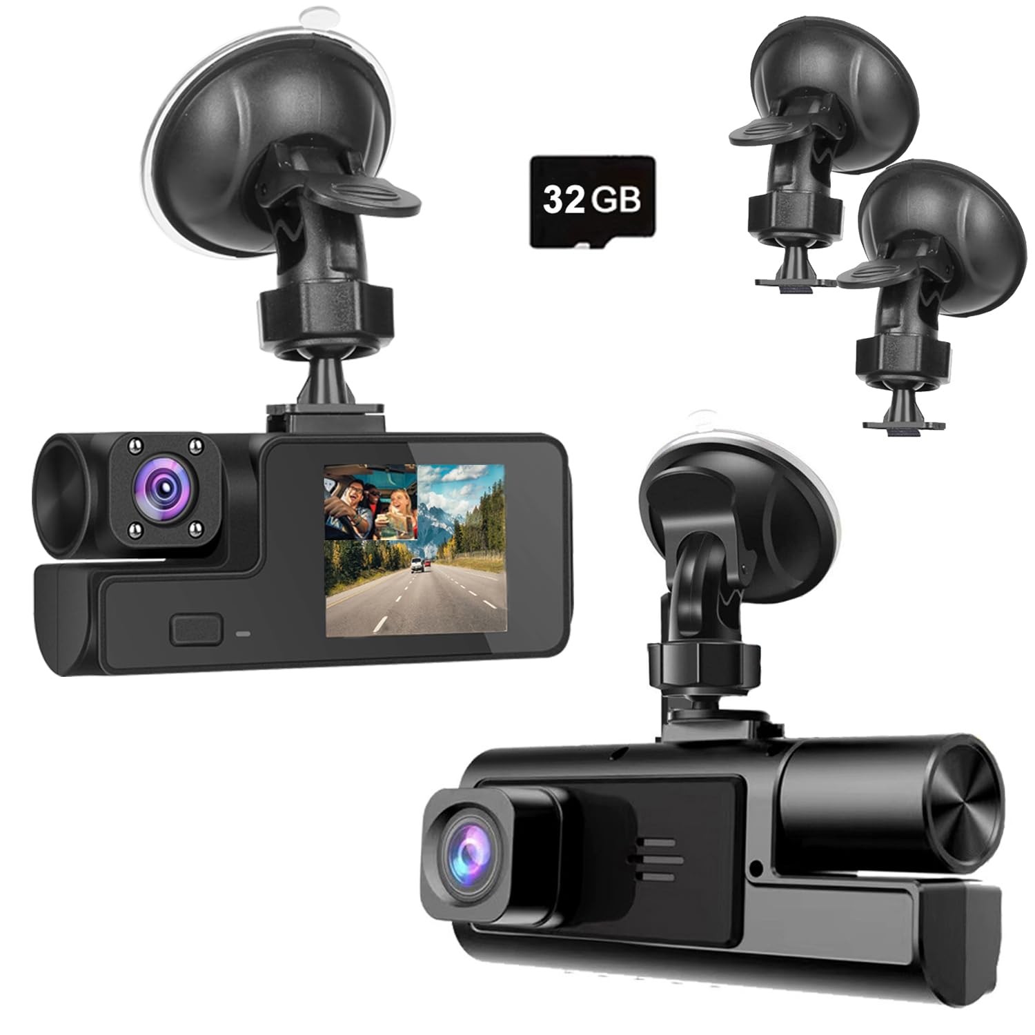 1080P Dual Dash Camera for Car Front and Inside Dashcam Car Security Video Re…