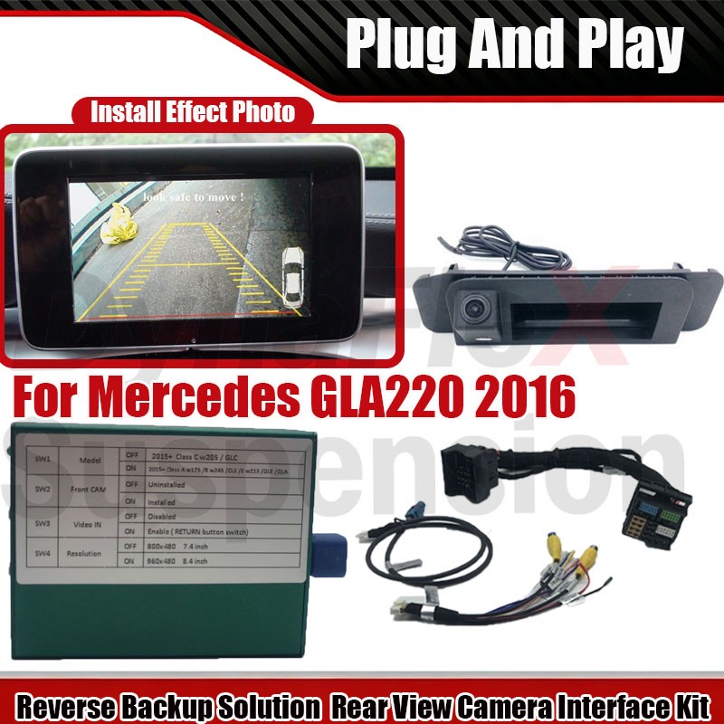 Reverse Backup Solution For Mercedes GLA220 2016 Rear View Camera Interface Kit