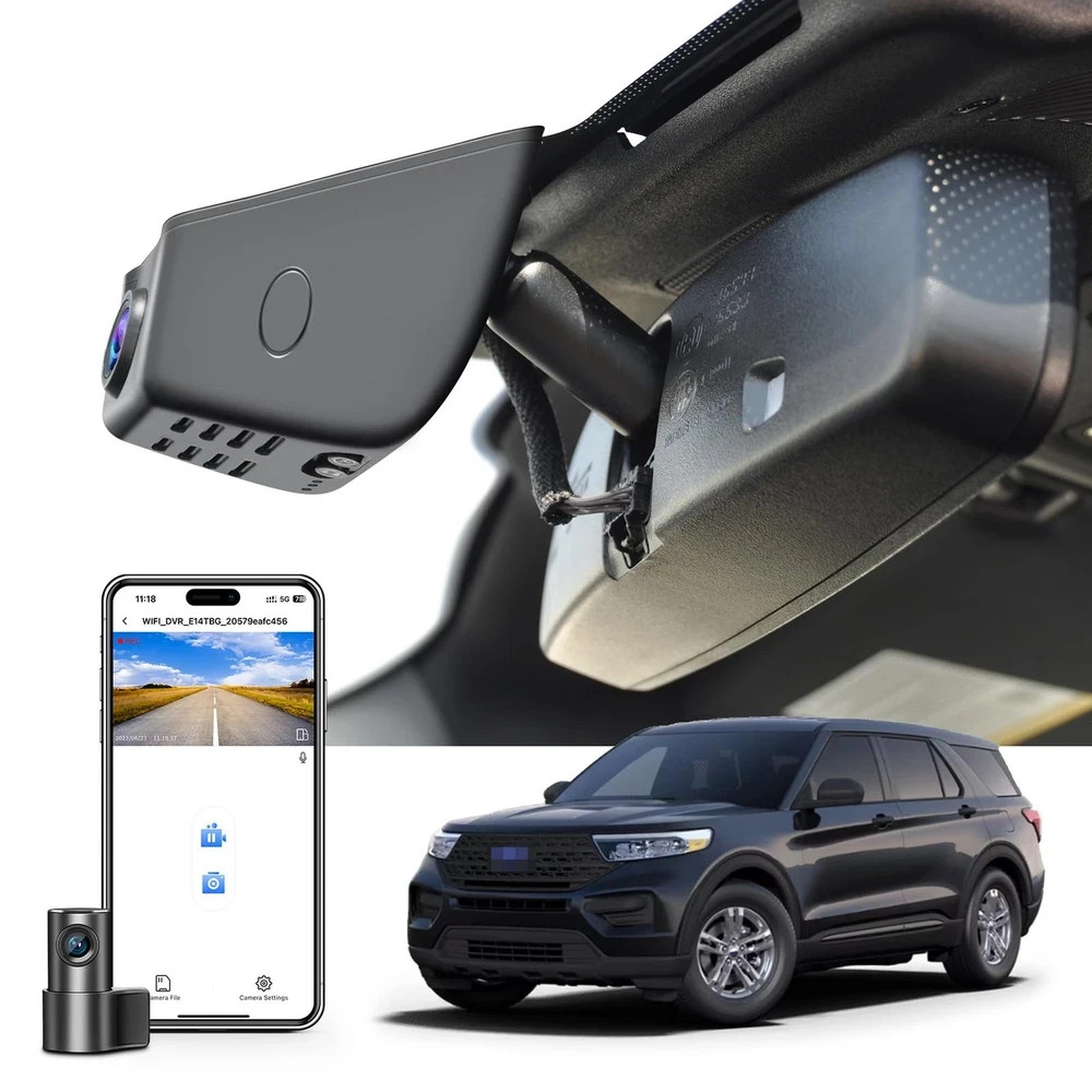 Front 4K & Rear 1080p Dash Cam for Ford Explorer U625 2020 2021 2022 2023 202…