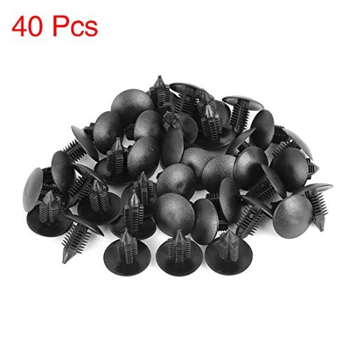 40pcs 9mm Hole Dia Plastic Bolt Rivets Fastener Rivets Bumper Retainer Clips