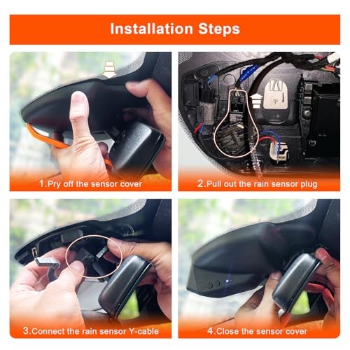 Front 4K & Rear 1080p Dash Cam for Model A Ford-Mustang- Front 4k & Rear 1080p