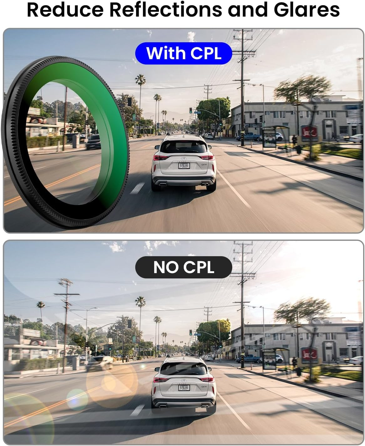 C4 PRO 4-CH Dash Cam & CPL Filter