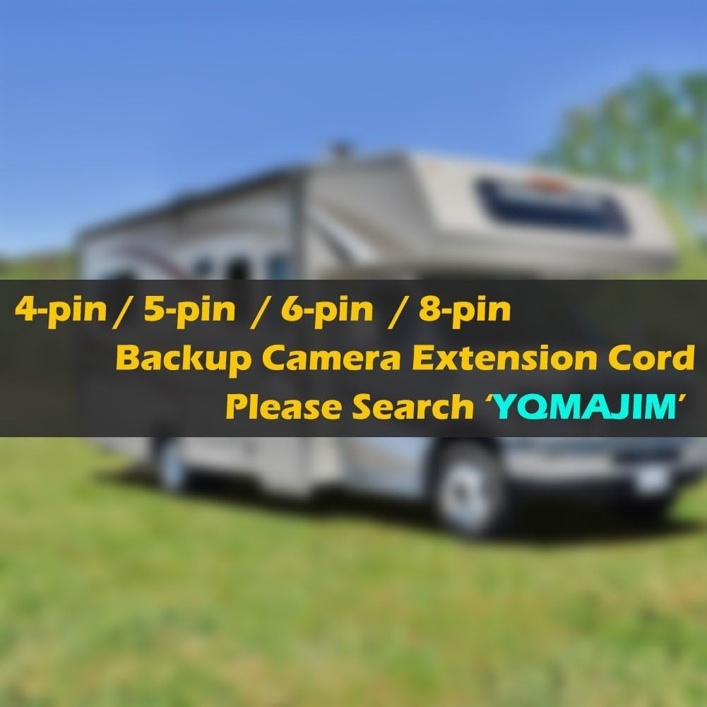 32.5Ft 4Pin Reverse Mirror Camera Extension Cable for Dash Cams & Backup Cameras