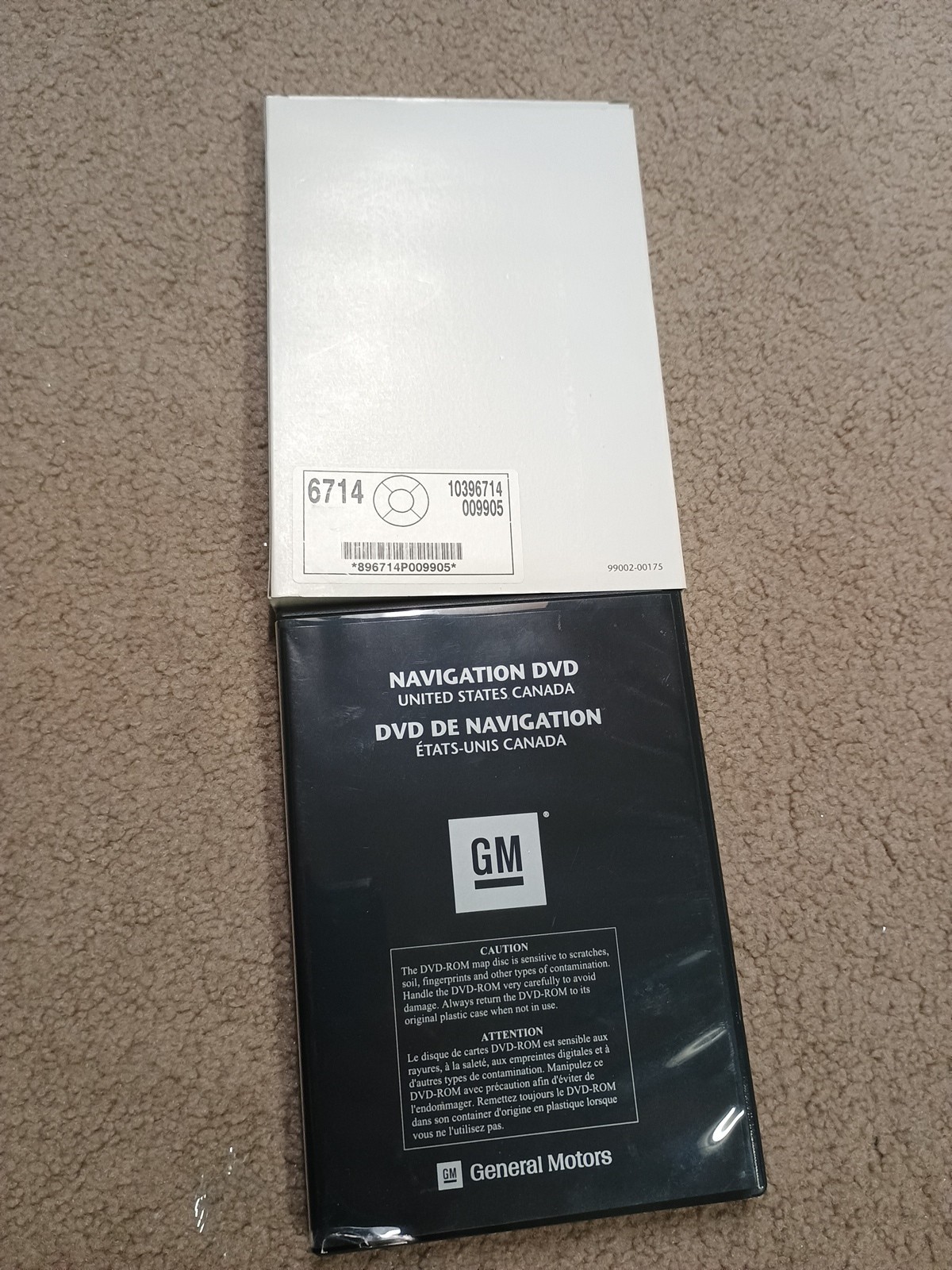 GM General Motors DVD-ROM Navigation Map 10396714 2005 Version 1.0 US Canada