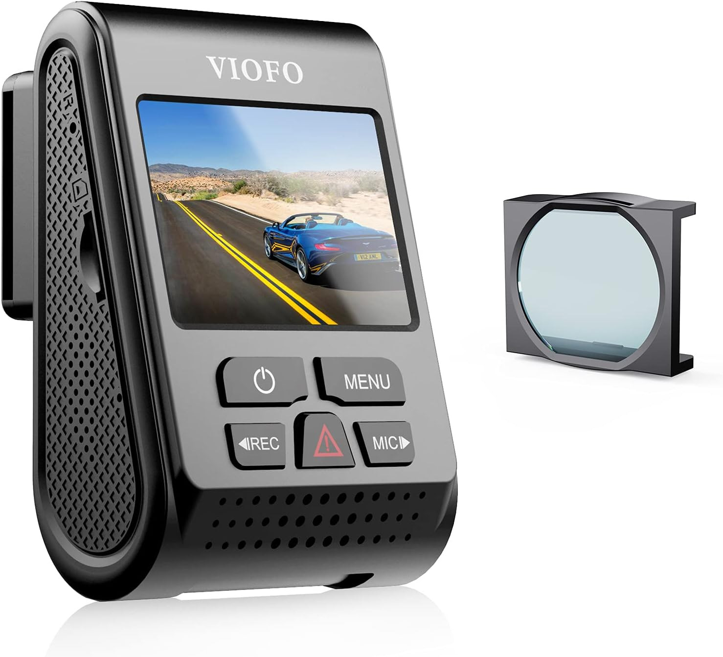 A119 V3 2K Quad HD Dash Camera Bundle – 140 True HDR Wide Angle Display with Det
