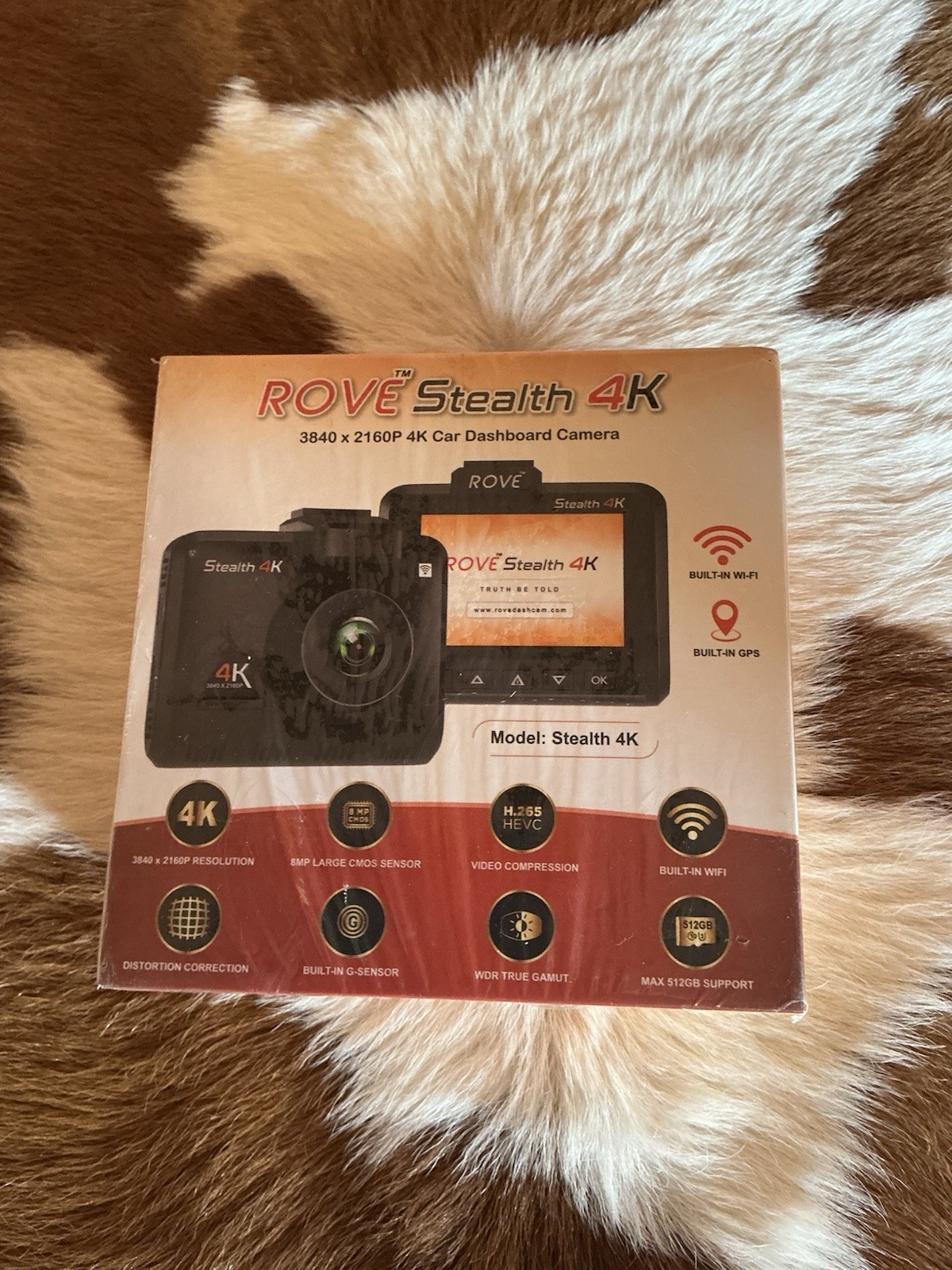 ROVE Stealth 4K 3840 X 2160P 4K Car Dashboard Camera