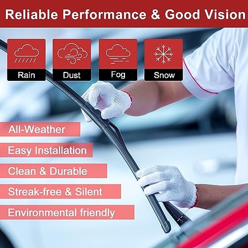 Buick Encore 13-23 Windshield Wiper Blade Set 26″ 15″ 10″ Front Rear Blade