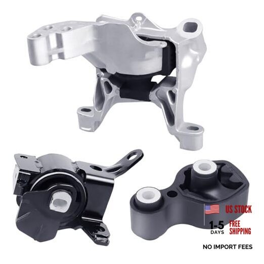 Engine Motor & Transmission Mount Set 3PCS Compatible 2014-2017 Mazda 6 2.5L