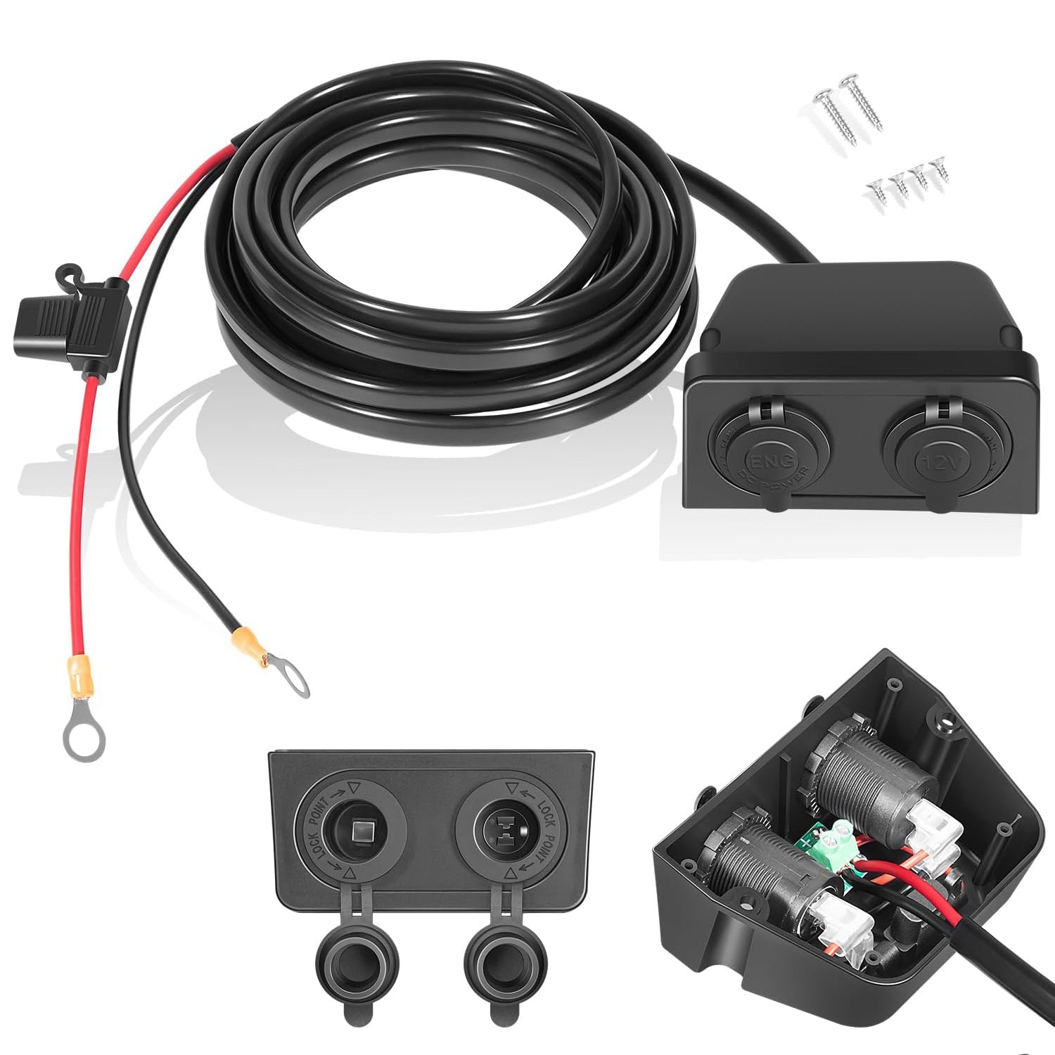 Replacement for Dometic HWK-DC Hardwiring Kit DC Fit for RV/Vehicle Power Supply