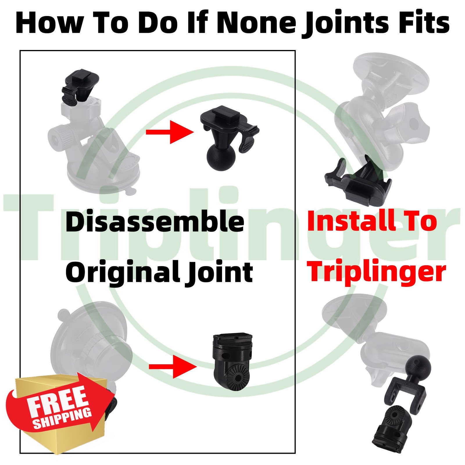 Triplinger Dash Cam Adhesive Mount