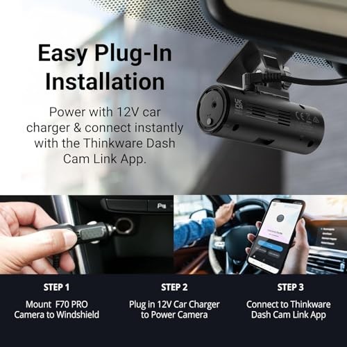 Dash Cam, F70 PRO – 1080p FHD, Wi‑Fi, Smart Parking Mode with Super Night