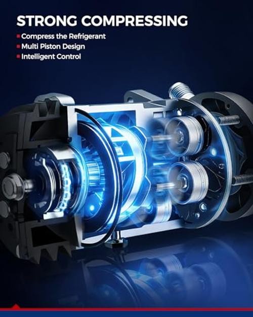 98314 AC Compressor with Clutch Fits for Grand Cherokee 2011-2021, Grand