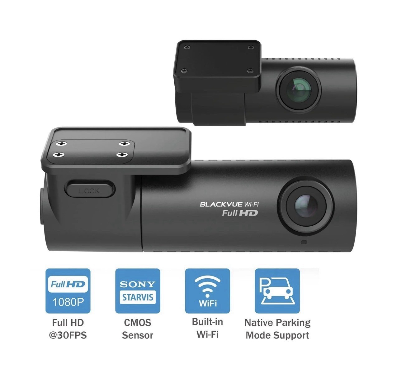 BlackVue DR590X-2CH Dual Dashcam Full HD STARVIS WiFi Parking Hardwire 64GB NEW