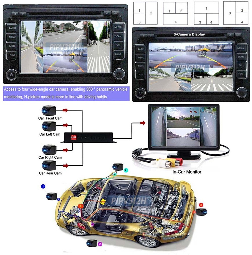 4-Channel Mini HD Surveillance DVR For 1080p AHD CVI TVI CVBS Cameras AVI Record