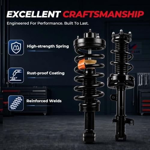 Rear and Front Complete Struts Front and Rear Struts(Set of 4) 2004-2008 4WD