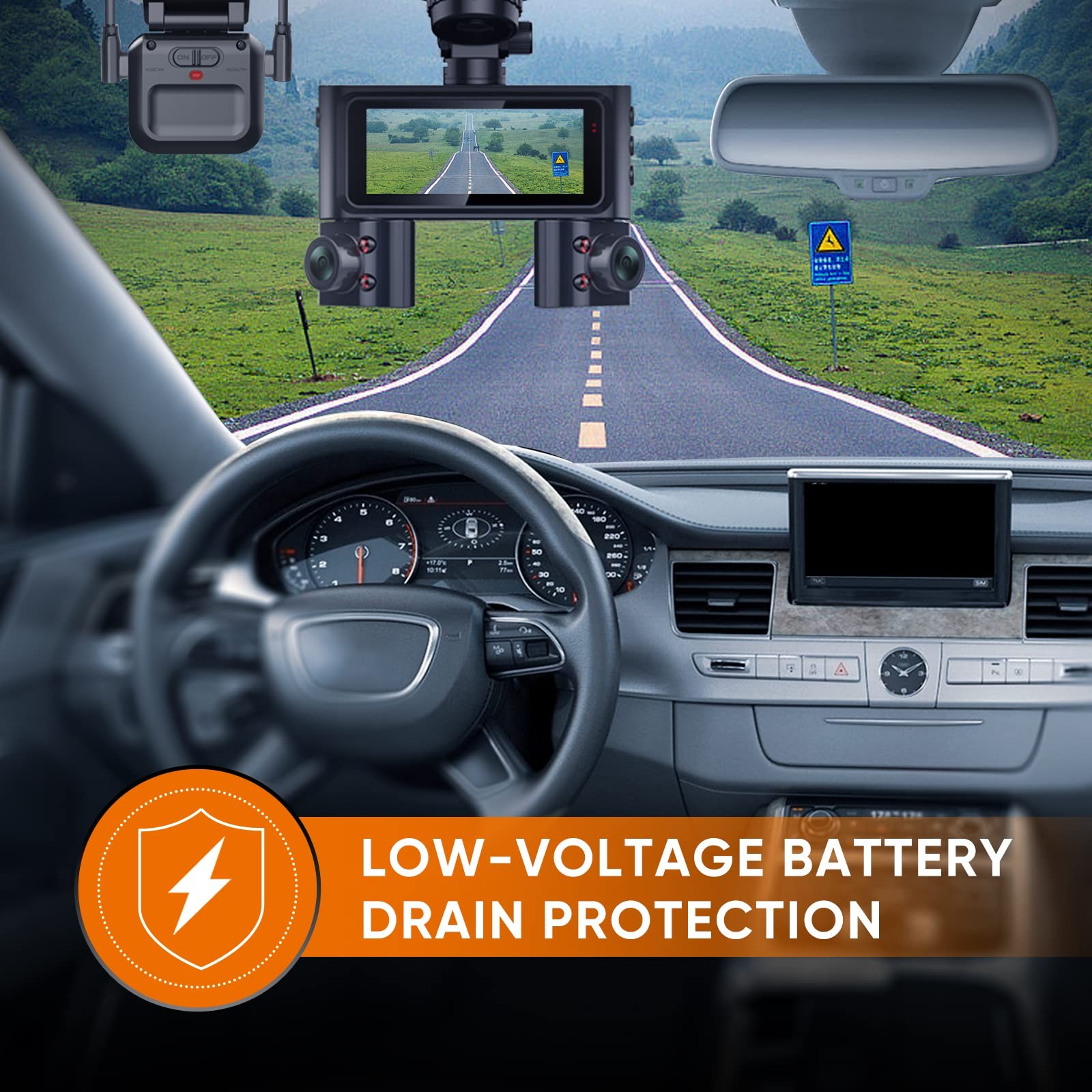 HUPEJOS Type-C Hardwire Kit, 180° Radar Detection, Low Voltage Protection