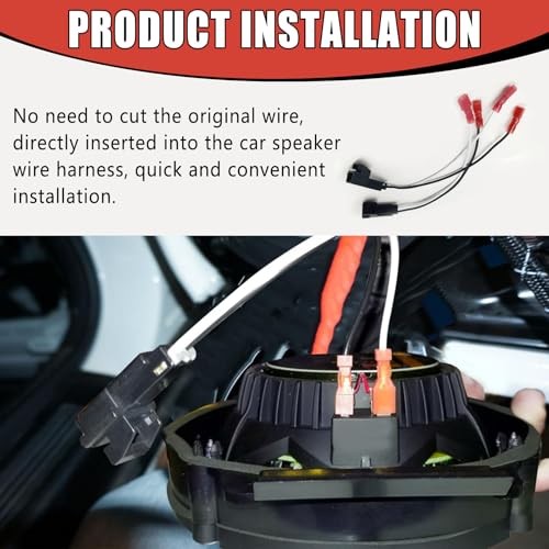 2 Pack Speaker Harness Replacement Compatible with Select 1988-UP GM Vehicles,