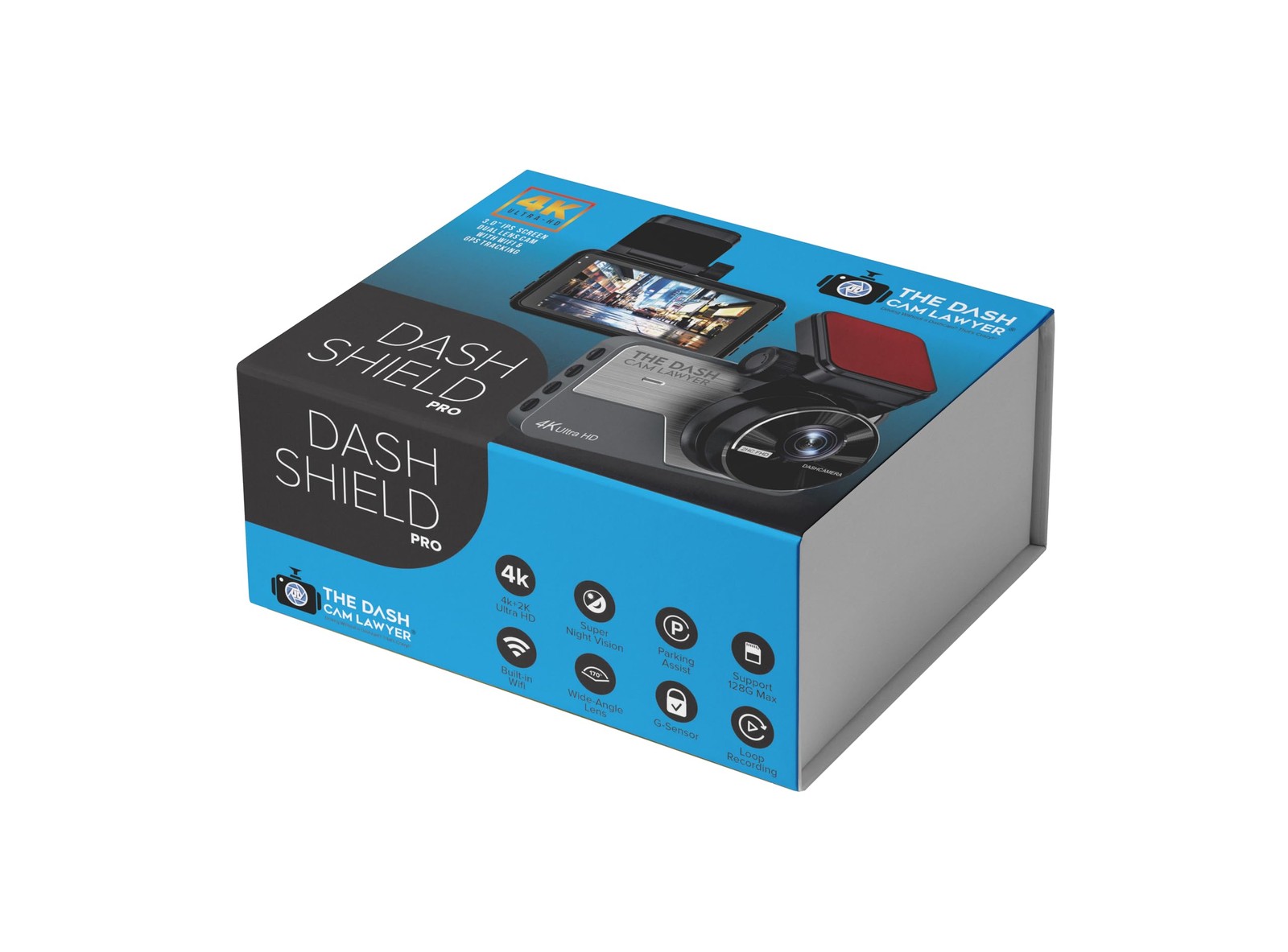 ® Dash Shield Pro 4K + 2K Dual Dash Cam Front & Rear