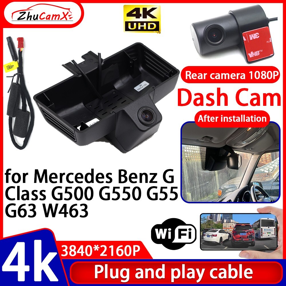 4K Wifi Car DVR Dash Cam Camera for Mercedes Benz G Class G500 G550 G55 G63 W463