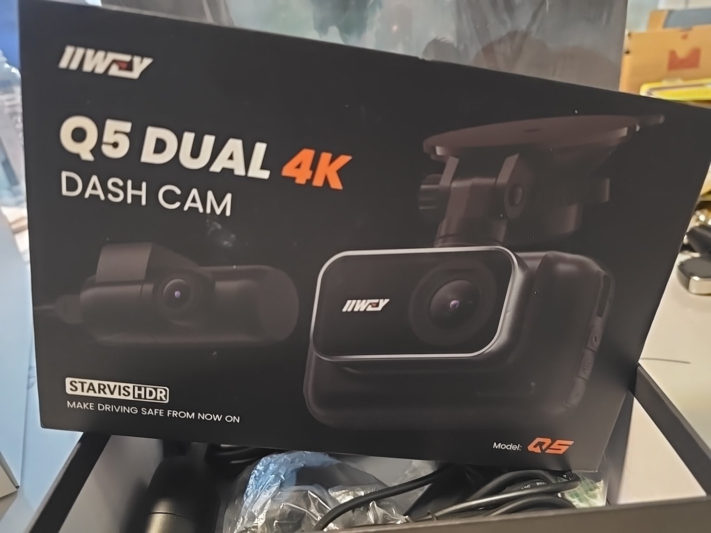 Q5 Dual-4K Dash Cam Front and Rear, 5G Wi-Fi 64GB SD Card Included, 4K 2160P …