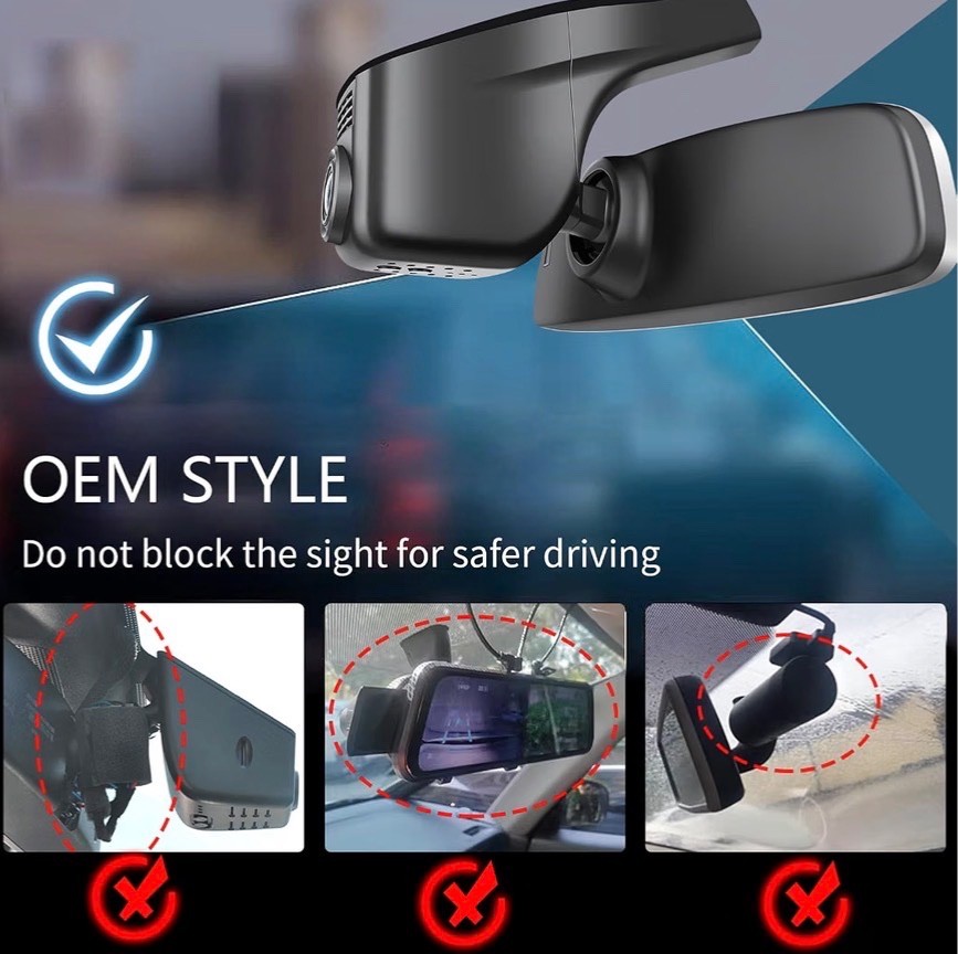 Front 4K Rear 1080p Dash Cam for Volkswagen Atlas 2018-2026 Cross Sport2020-2026