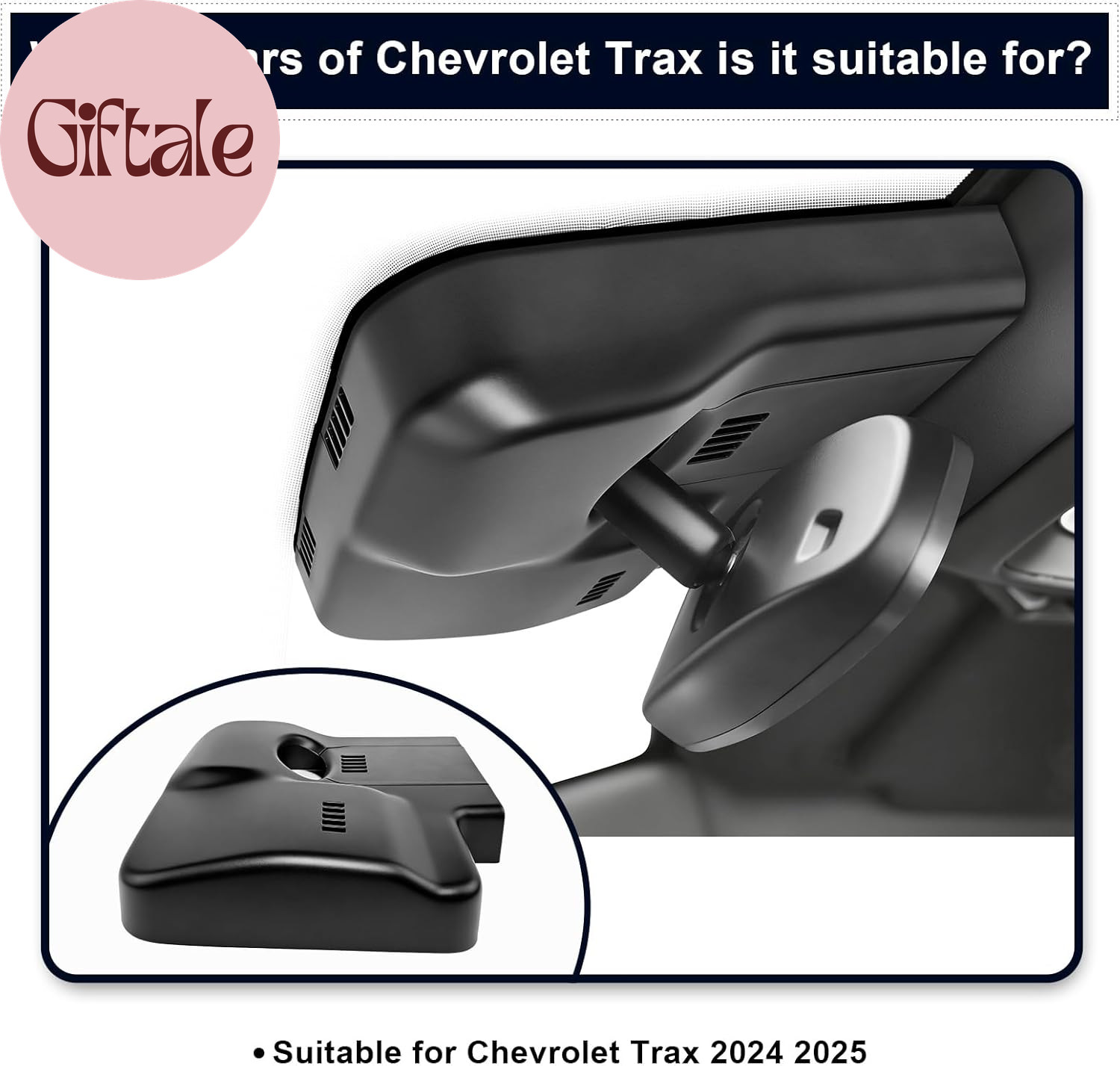 4 4K Dash Cam Custom Fit for Chevy Trax 2024 2025, RS LS LT ACTIVK Dash Cam Cust