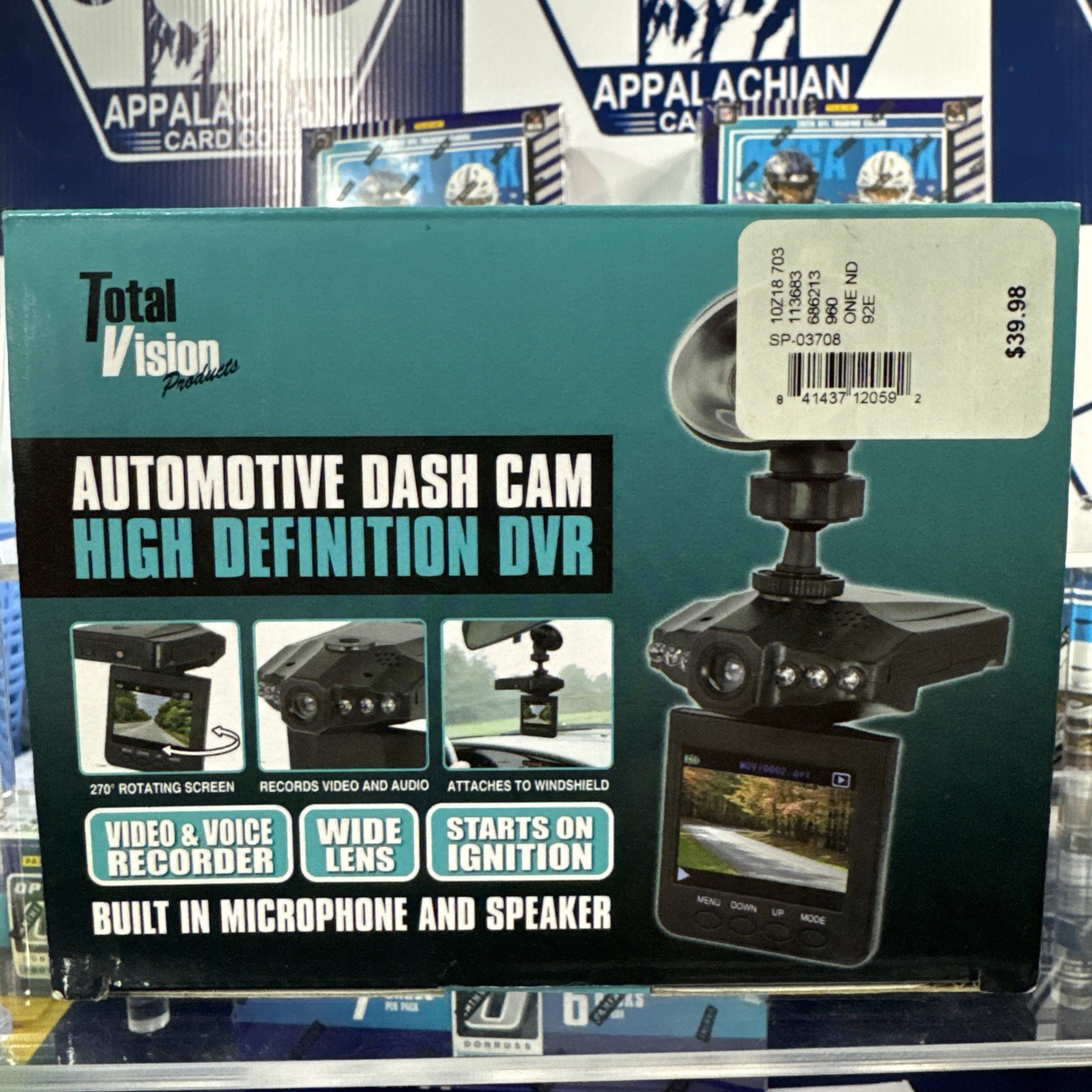 Dash Cam Total Vision Automotive High Definition DVR Records Video Audio Wide