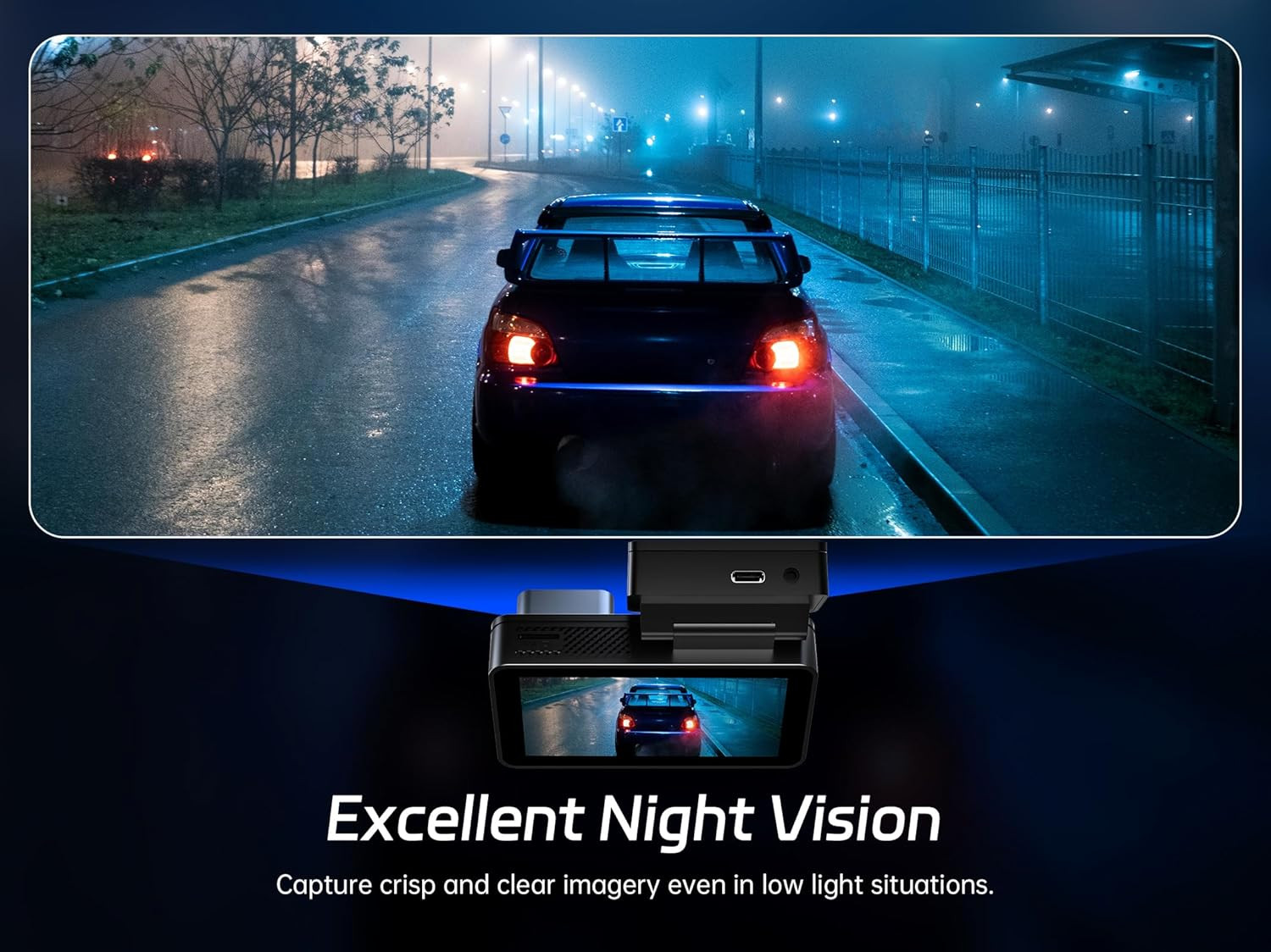 Camara coche 4k frontal trasera doble 64gb sd wifi gps adas bsd vision nocturna