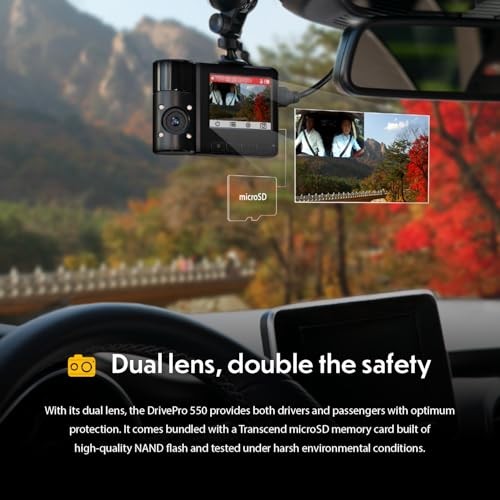 64GB, Dual 2K+1080P Dash Cam Front and Rear Inside, 140 Wide-Angle, 2.4