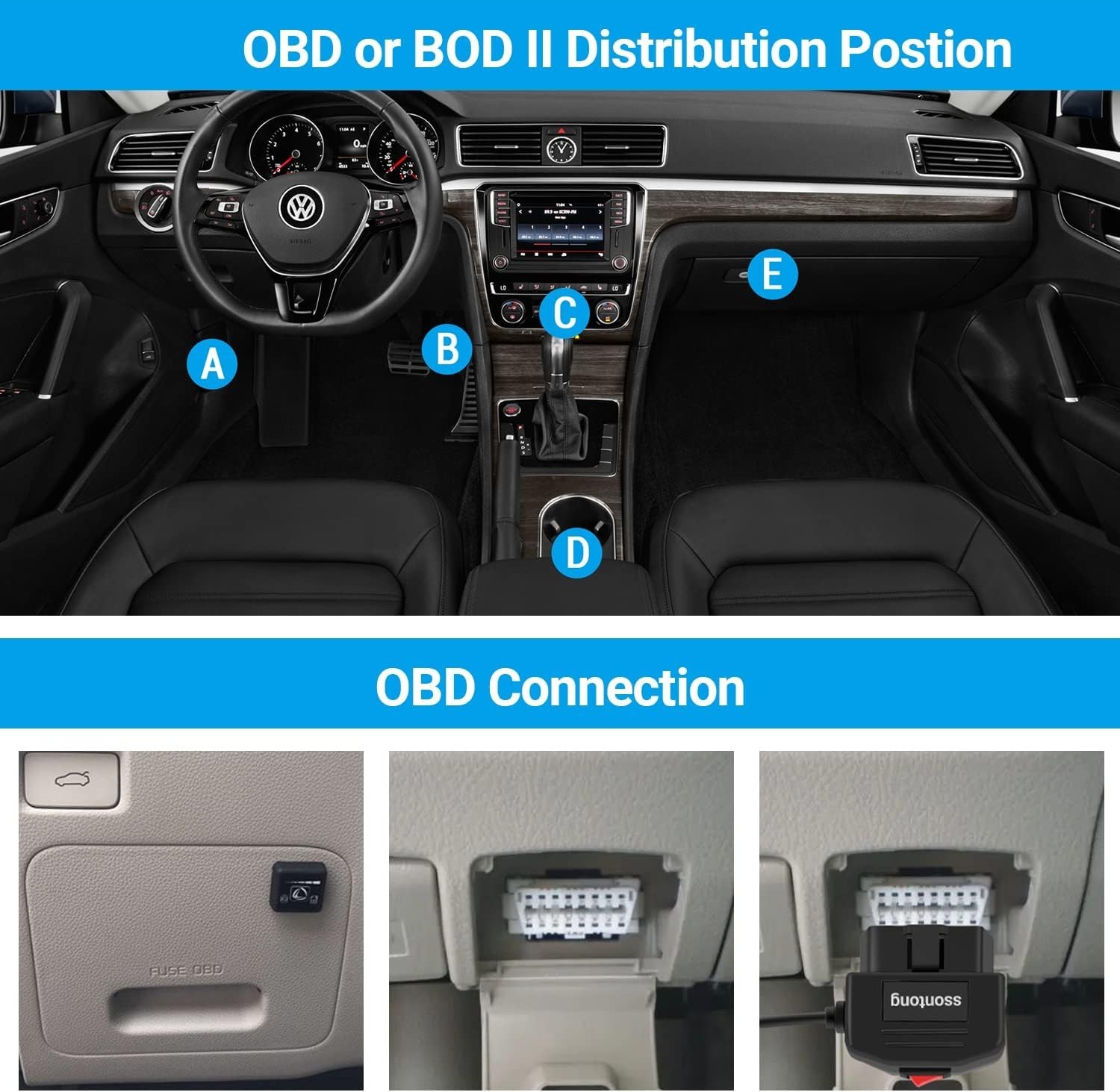 Dual-Mode OBD Power Cable for Dash Cameras – ACC & Surveillance Functionality