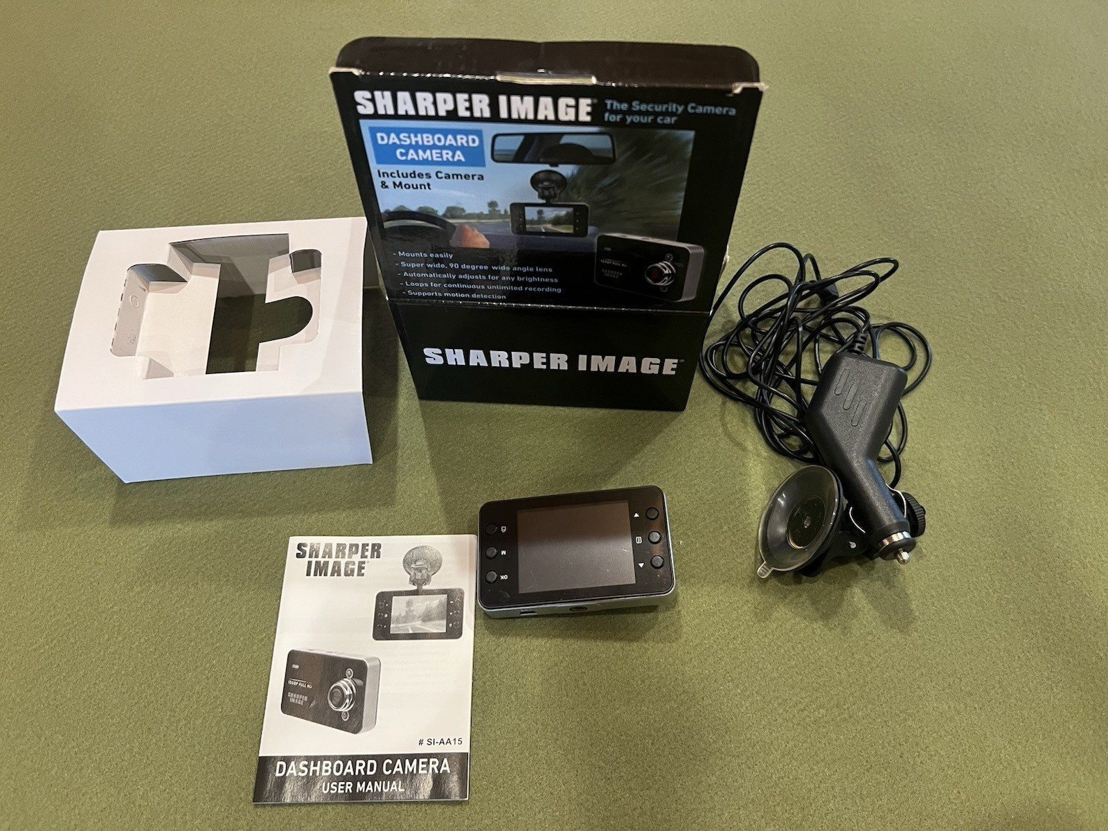 Sharper Image Dashboard Camera – Tested & Working – 1080p Full HD
