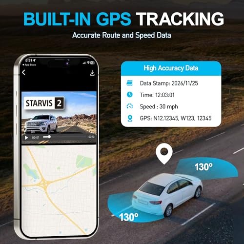 Dash Cam Front and Rear, 4K+4K Dual Dash Camera for Cars, STARVIS 2 Night