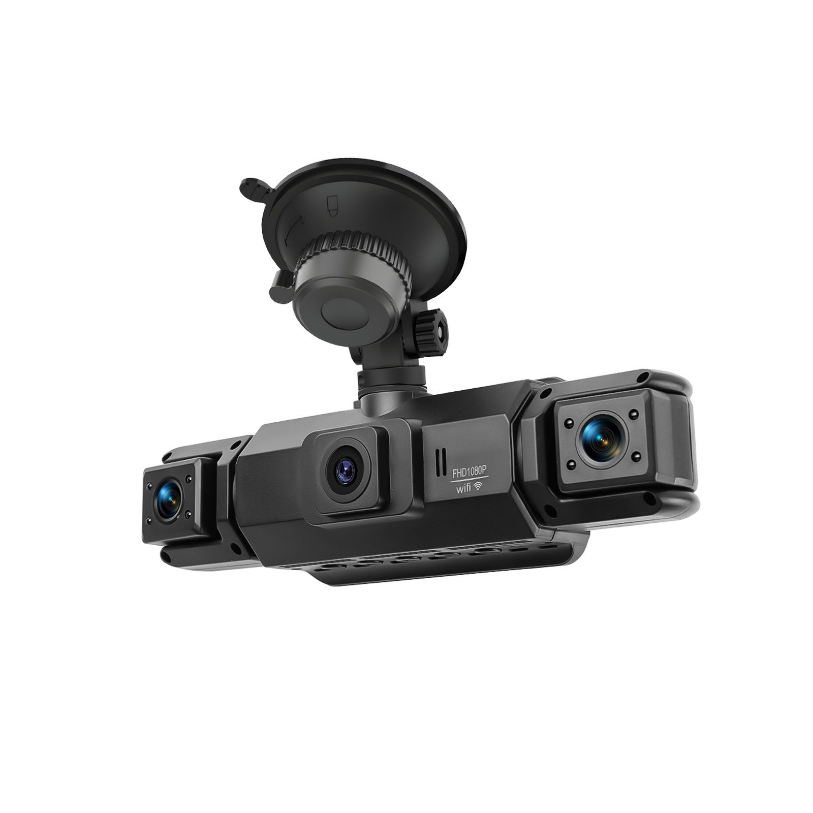 4 Channel Dash Cam Recorder 360° Car Camera DVR Vehicle Video G-Sensor WIFI 64GB