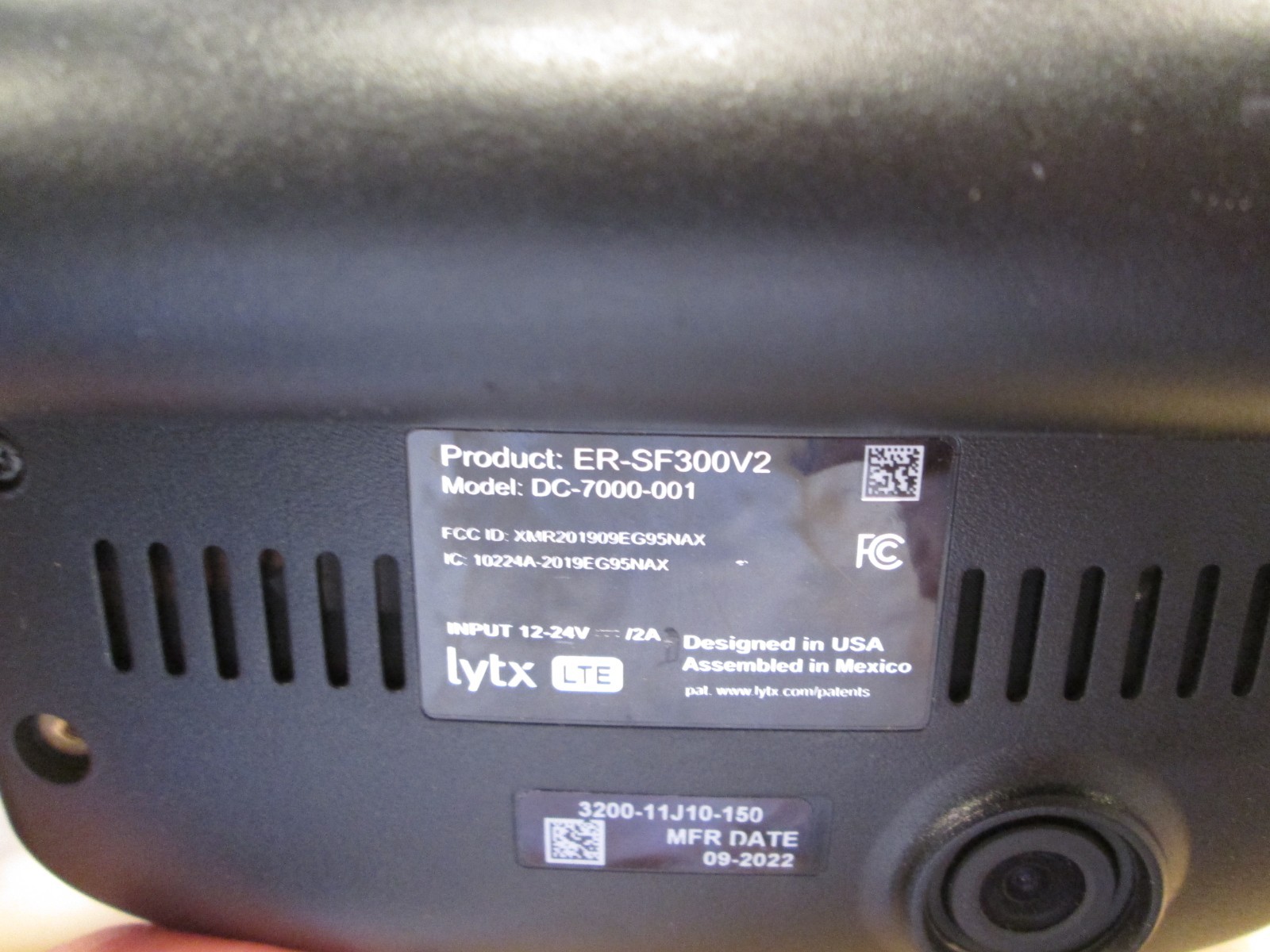 LYTX ER-SF300V2 DC-7000-001 DriveCam Event Recorder