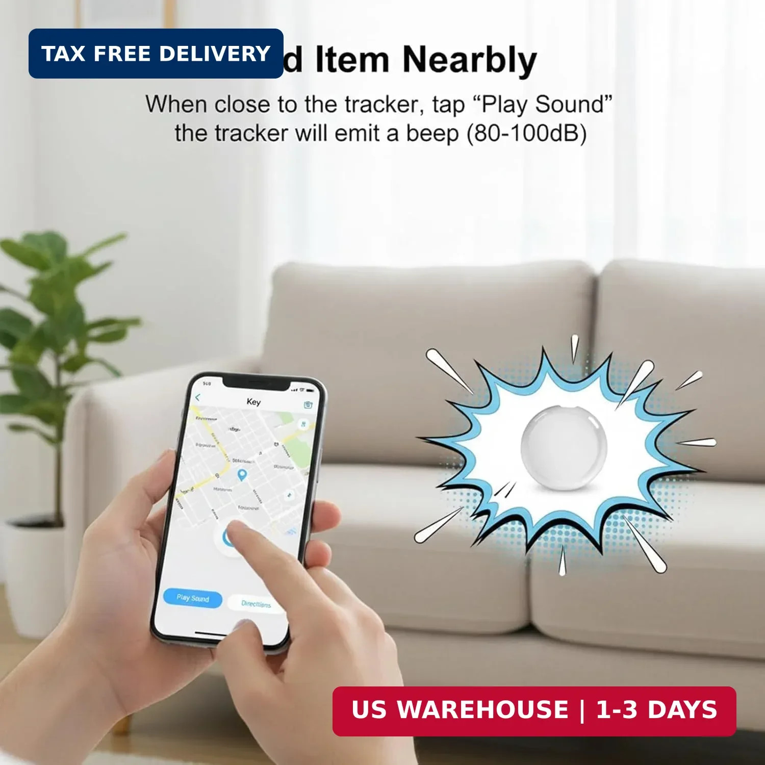 No Subscription GPS Tracker for Vehicles Work with Find My (iOS Only) Mini Track