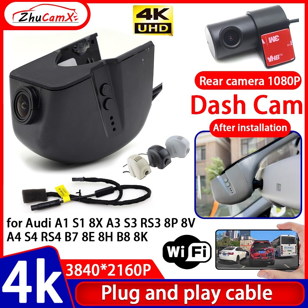 DVR Dash Cam Camera for Audi A1 S1 8X A3 S3 RS3 8P 8V A4 S4 RS4 B7 8E 8H B8 8K