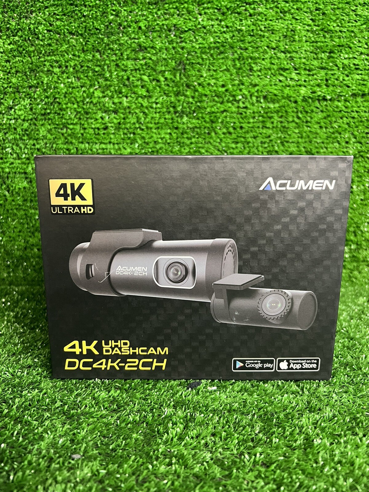 Acumen DC4K Dash Cam Acumen, 4K Front+1080p Rear, Wi-Fi Direct & App Control