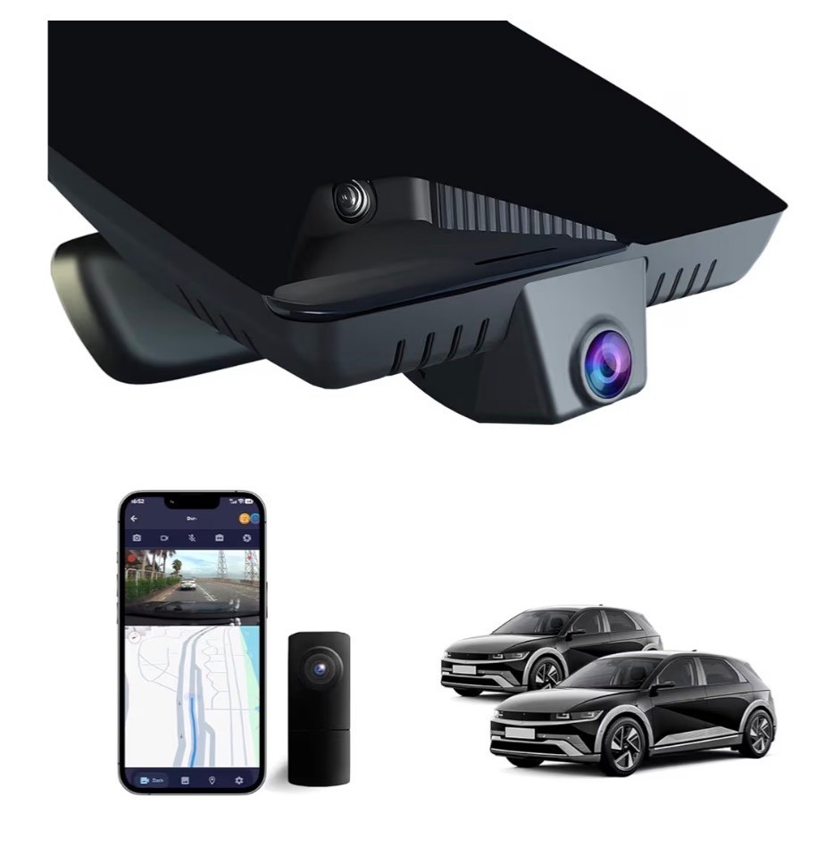 4K Dash Cam for Hyundai IONIQ 5 2025 (7-Vent) & 2024 IONIQ 5 N, 2160P 128GB Card