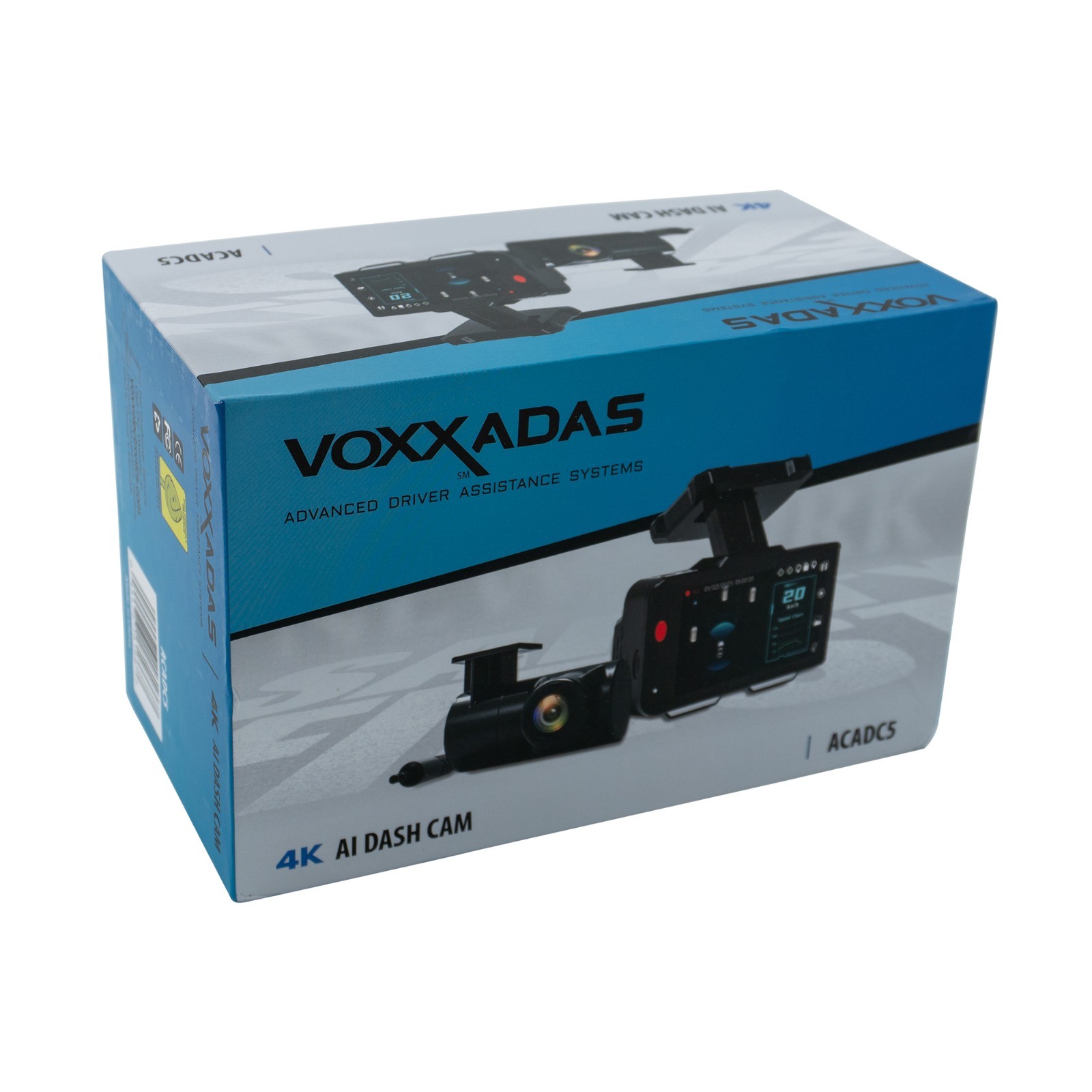 VOXX By Gentex ACADC5 4K AI Dash Cam w/Front & Rear Cam + Parking Mode Upgrade