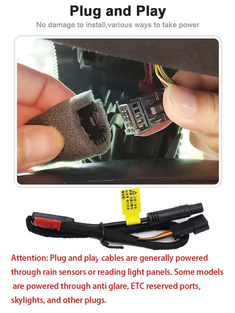 Plug and Play Wifi DVR Dash Cam Camera For Jeep Grand Cherokee WK2 WK 2011-2022