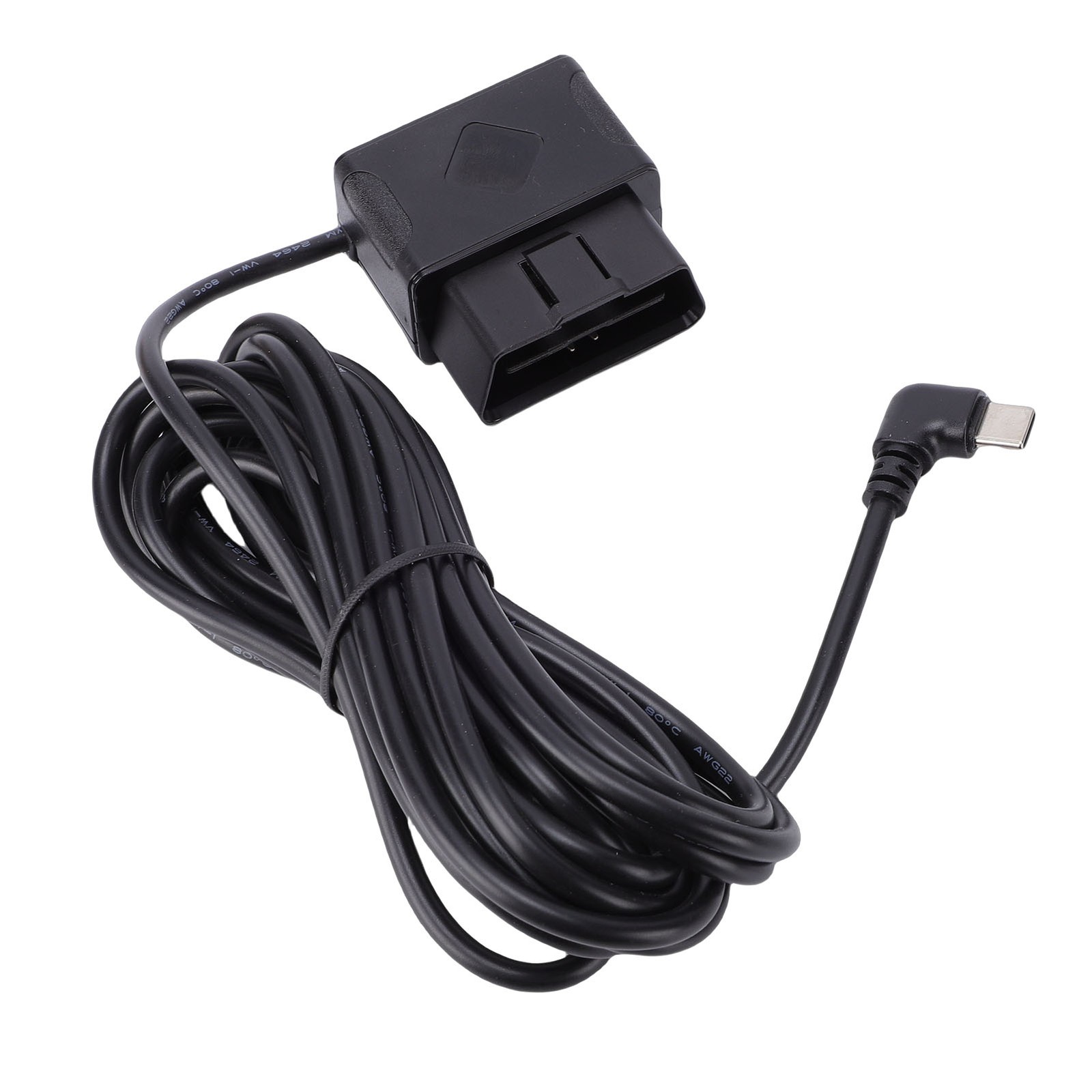 Dash Cam Hardwire Kit Compact OBD Power Cable For Long Term Use Easy To Use
