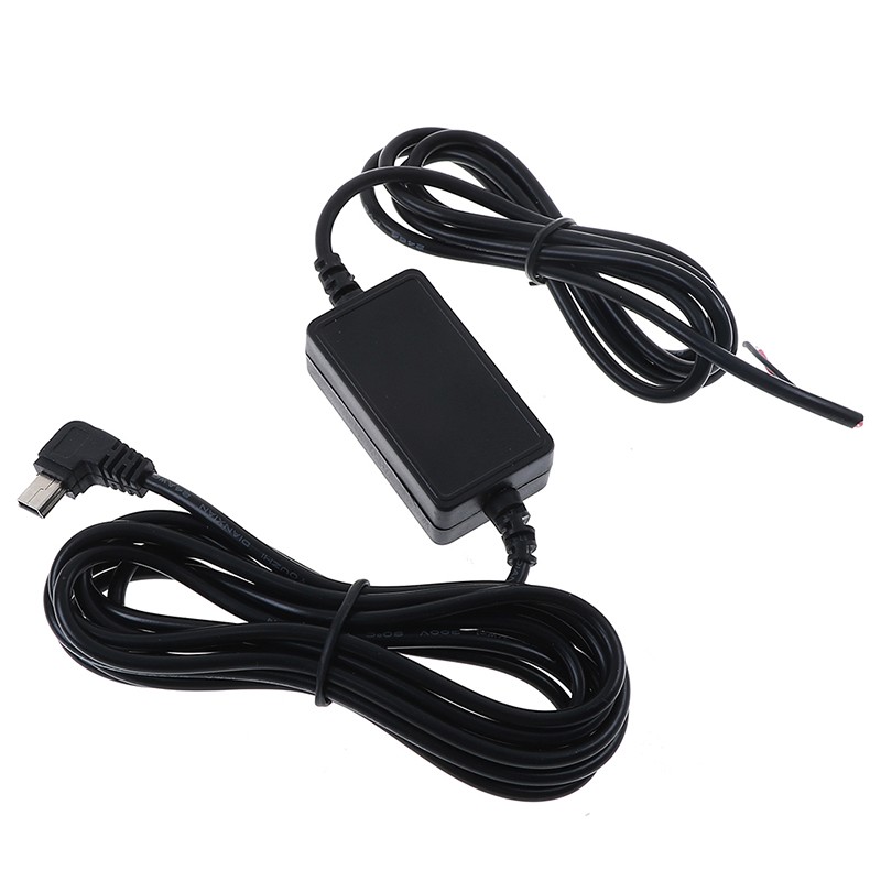 Car dash camera cam hard wire kit mini USB for car camcorder DVR 12V/24V.N8