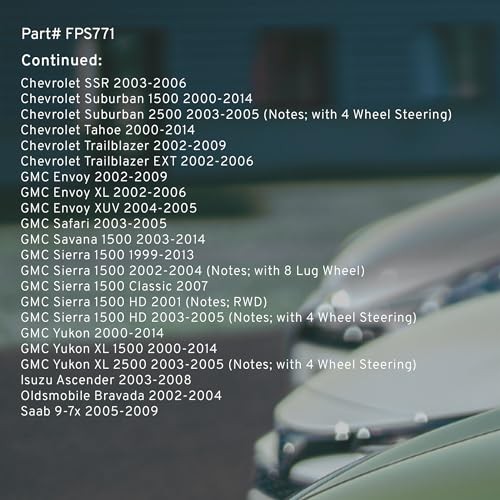 Rear Parking Brake Shoes, Compatible with 1999-2010 FPS771